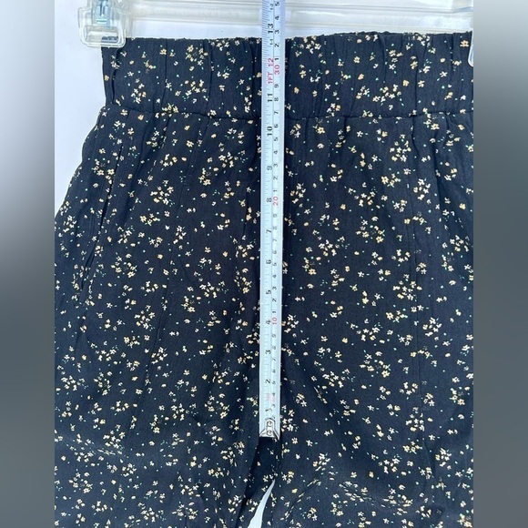 Ganni Printed Crepe Pants floral pattern black size xs - Picture 6 of 11